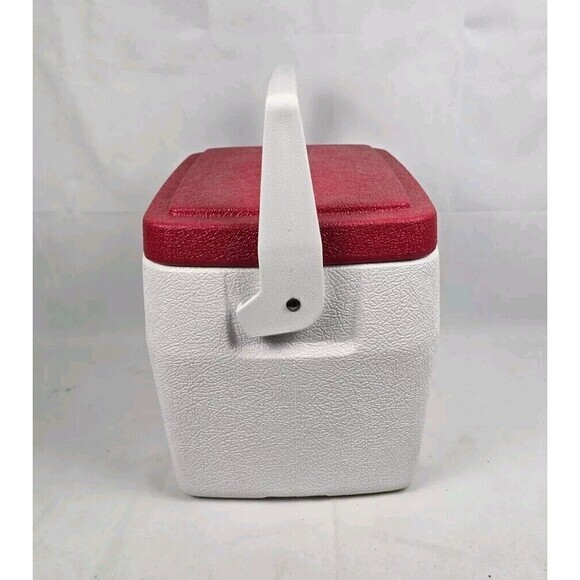 Vintage Coleman Lunch Box Mini Cooler Red & White 5272 - Picture 2 of 13